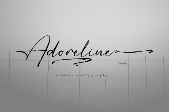 Adoreline: A Modern Handwritten Font for Web Design