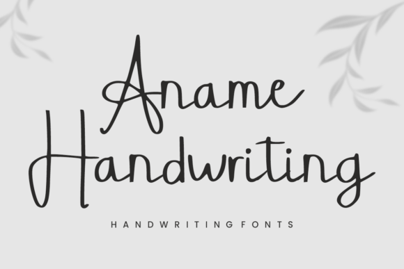 Aname Handwriting: A Designer's Practical Review