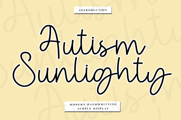 Autism Sunlighty: A Warm Script Font for Brands