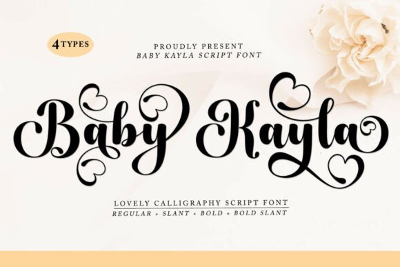 Baby Kayla: A Romantic Script Font for Branding