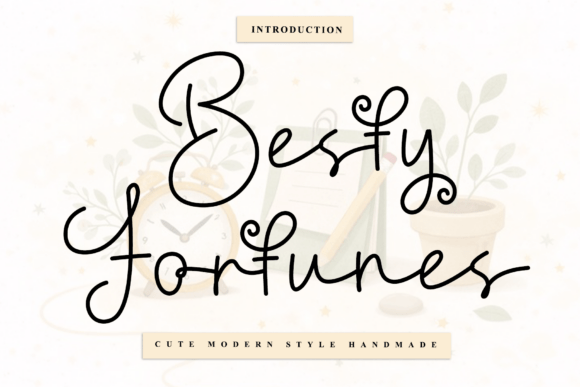 Besty Fortunes: A Rhythmic Script Typeface for Editors