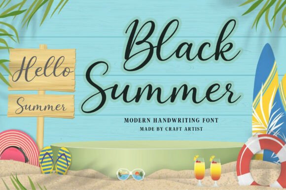 Black Summer: A Modern Handwriting Font for Branding