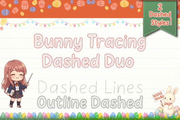 Bunny Tracing Dashed Duo: A Playful Typeface Review