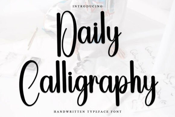 Daily Calligraphy: A Festive Font for Your Brand