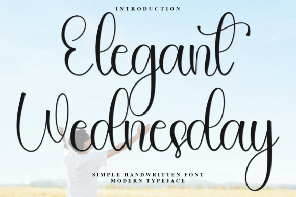 Elegant Wednesday: A Festive Script Font for Campaigns