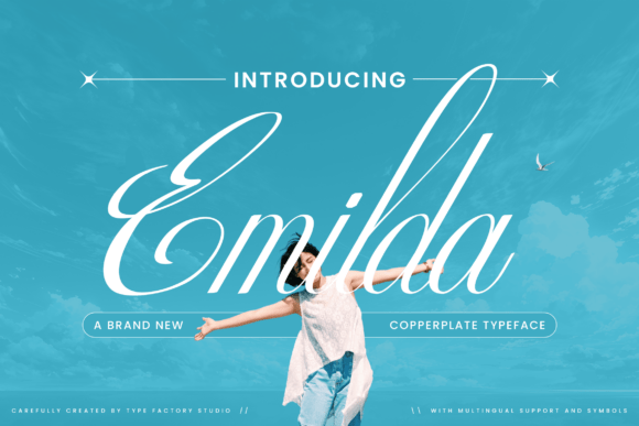 Emilda: A Premium Script Typeface for Web Design