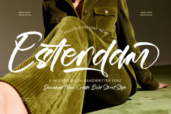 Esterdam: A Modern Brush Font for Branding