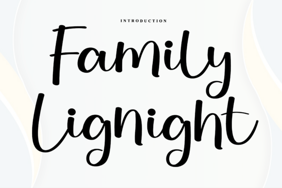 Family Lignight: A Bold Script Font for Editorial Design