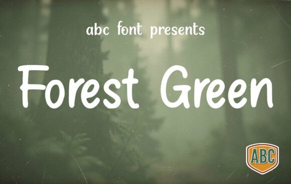 Forest Green: A Modern Display Font for Editorial Design
