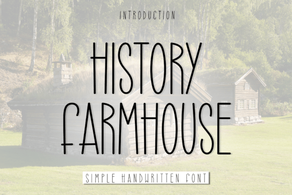 History Farmhouse: A Modern Script Font for Web Design