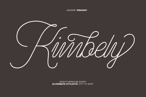 Kimbely: A Modern Script Font for Handmade Brands