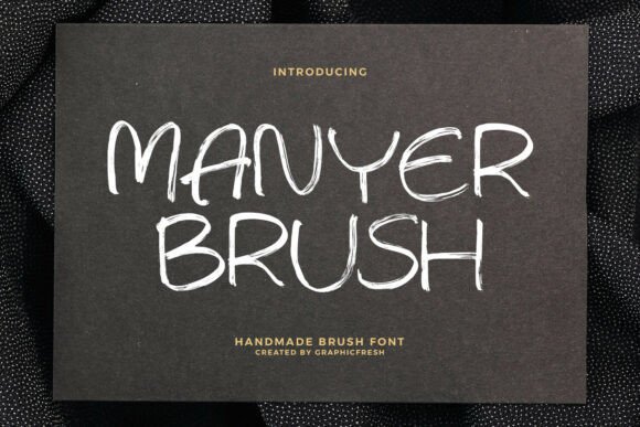 Manyer: A Bold Handmade Font for Your Brand