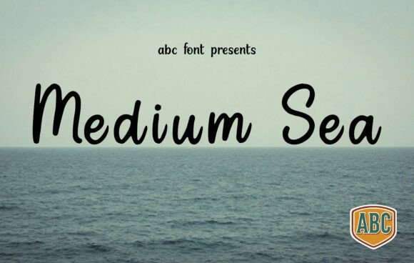 Medium Sea: The Ocean-Inspired Script Font for Campaigns