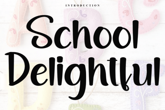 School Delightful: A Festive Typeface for Editorial Design