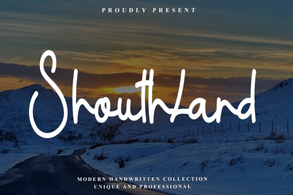 Shouthland: A Bold Handwritten Font for Web Design