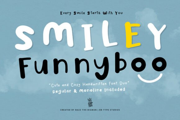 Smiley Funnyboo: The Cozy Handwritten Font for Makers