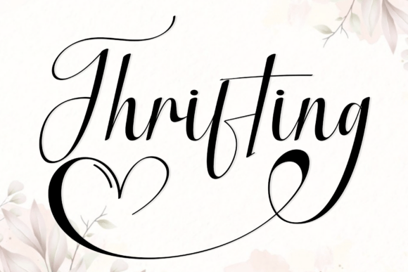 Thrifting: A Premium Script Font for Campaigns
