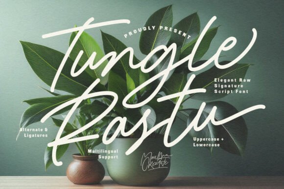 Tungle Rastu: A Signature Script Font for Makers