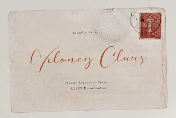 Veloncy Claus: A Signature Script Font for Elegant Branding